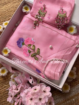 Oleander Whispers Chiffon Saree