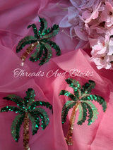 Royal Palms Chiffon Saree