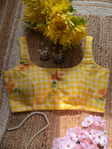 Checkmate Yellow Blouse