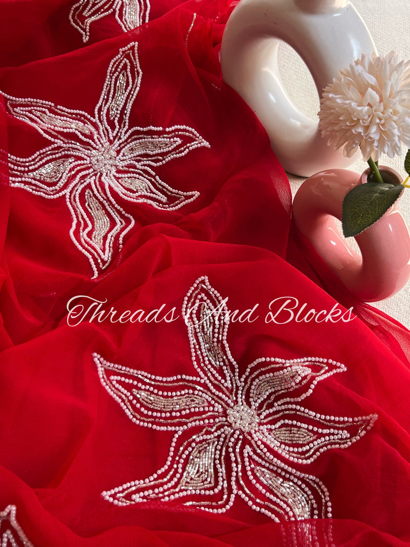 Starflower Buta Saree