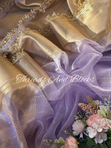 Tissue Banarasi Kiran Border Saree