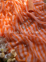 Bagh-e-Leher Chiffon Leheriya Saree