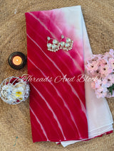 Gulabi Faag Chiffon Saree