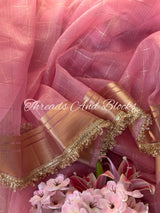 Tissue Banarasi Kiran Border Saree