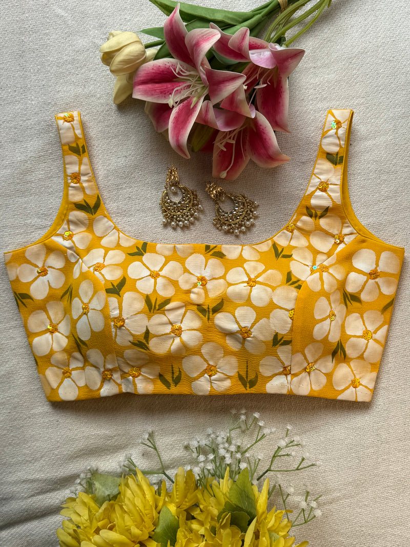 Sunny Hibiscus Blouse