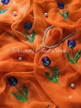 Lady Wisteria Chiffon Saree
