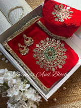 LAAL ZUBEIDA Saree