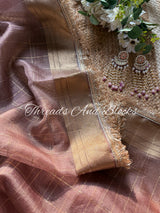 Tissue Banarasi Kiran Border Saree