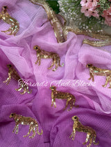 Golden Cheetah Kota Doriya Saree