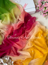 Pachrangi Margarita Chiffon Saree