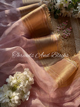 Tissue Banarasi Kiran Border Saree