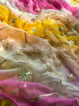 Rangreza Kachi Patti Jaal Saree