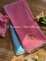 Kota Doriya Saree with Pearl Border