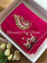 Rani Resham Paisley Saree