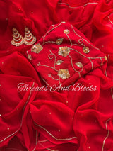 SUHAAGAN Chiffon Saree