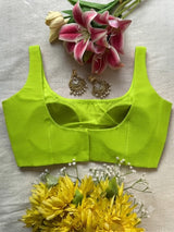 Lime Hibiscus Blouse