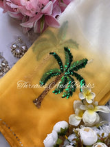 Royal Palms Chiffon Saree