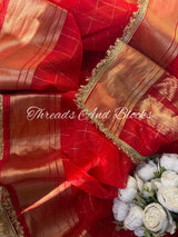 Tissue Banarasi Kiran Border Saree