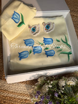 Capri Tulip Handpainted Saree