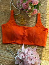Orange Classic Blouse
