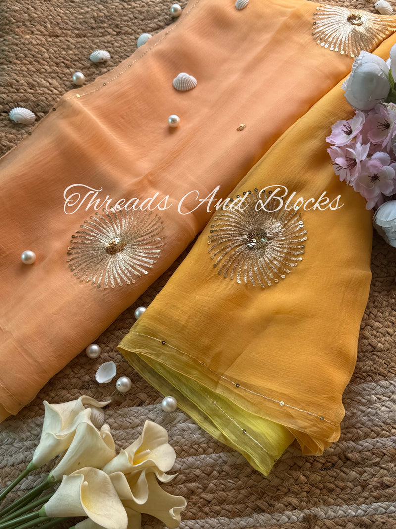 Glowgold Charkhi Saree