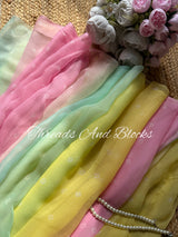 RANGMAHAL Bandhani Chiffon Saree