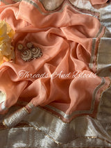Organza Lappa Border Saree
