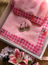 Checkmate Blush Saree