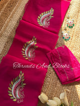 Rani Resham Paisley Saree