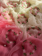 Silken Hearts Chiffon Saree