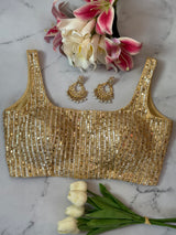 Golden Gota Sitara Blouse