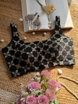 Zari Jaal Black Blouse