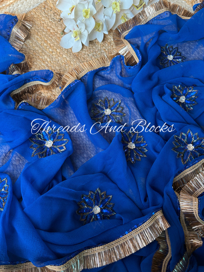 Jewel of Night Sky Saree