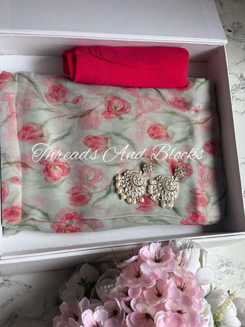 Poetry in Petals Printed Saree