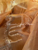 Tissue Banarasi Kiran Border Saree