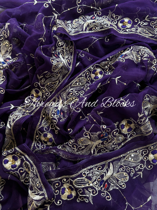 Rajwada Peacock Border Jaal Saree