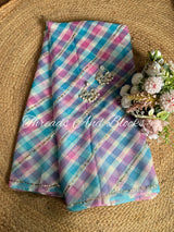 Neel Gulal Leheriya Saree