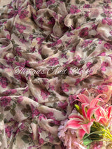 Blossom Trail Chiffon Saree