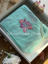 String of Hearts Chiffon Saree