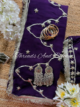 Jaamuni Chaandni Gota Jaal Saree
