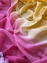 Shaded Chinnon Sarees
