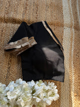 Black Fringe Kiran Blouse