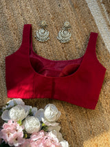 Maroon Classic Blouse
