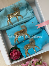 Dazzling Deer Crepe Saree