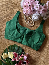 Bottle Green Classic Blouse