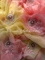 Sunblush Chiffon Saree