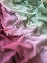 Shaded Chinnon Sarees