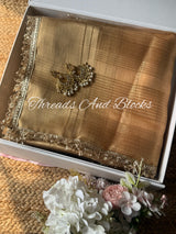 Tissue Banarasi Kiran Border Saree