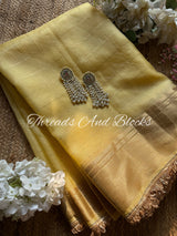 Tissue Banarasi Kiran Border Saree