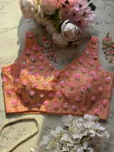 Peach Petunia Blouse